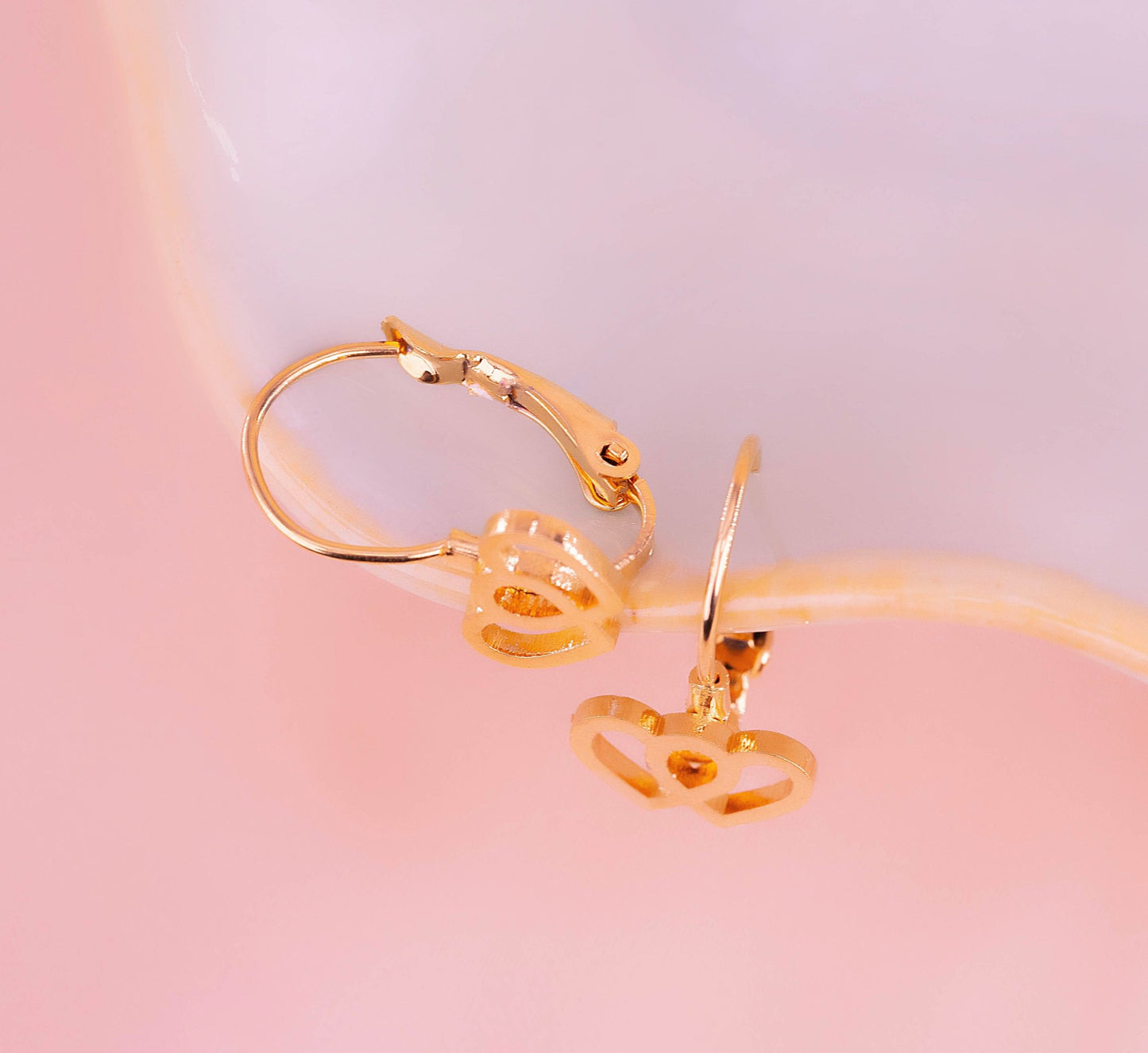 ARETES CORAZONES DOBLES