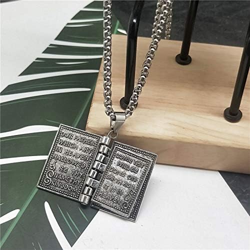 COLLAR BIBLIA PADRE NUESTRO + CAJA REGALO